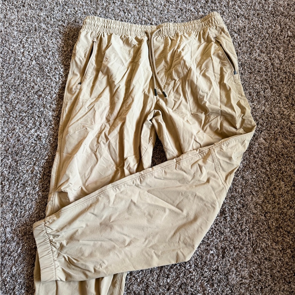 American Eagle Outfitters Tan Nylon Joggers